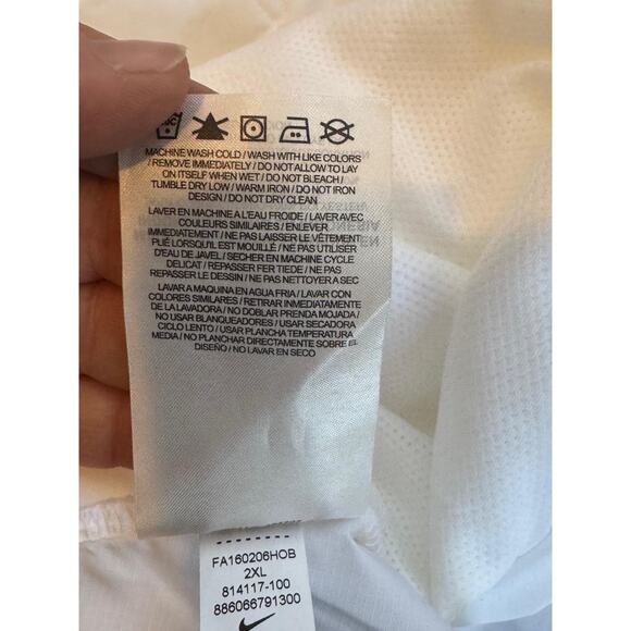 Oklahoma State Cowboys Pullover Jacket Mens 2XL White Nike Storm-FIT Football - Picture 11 of 14